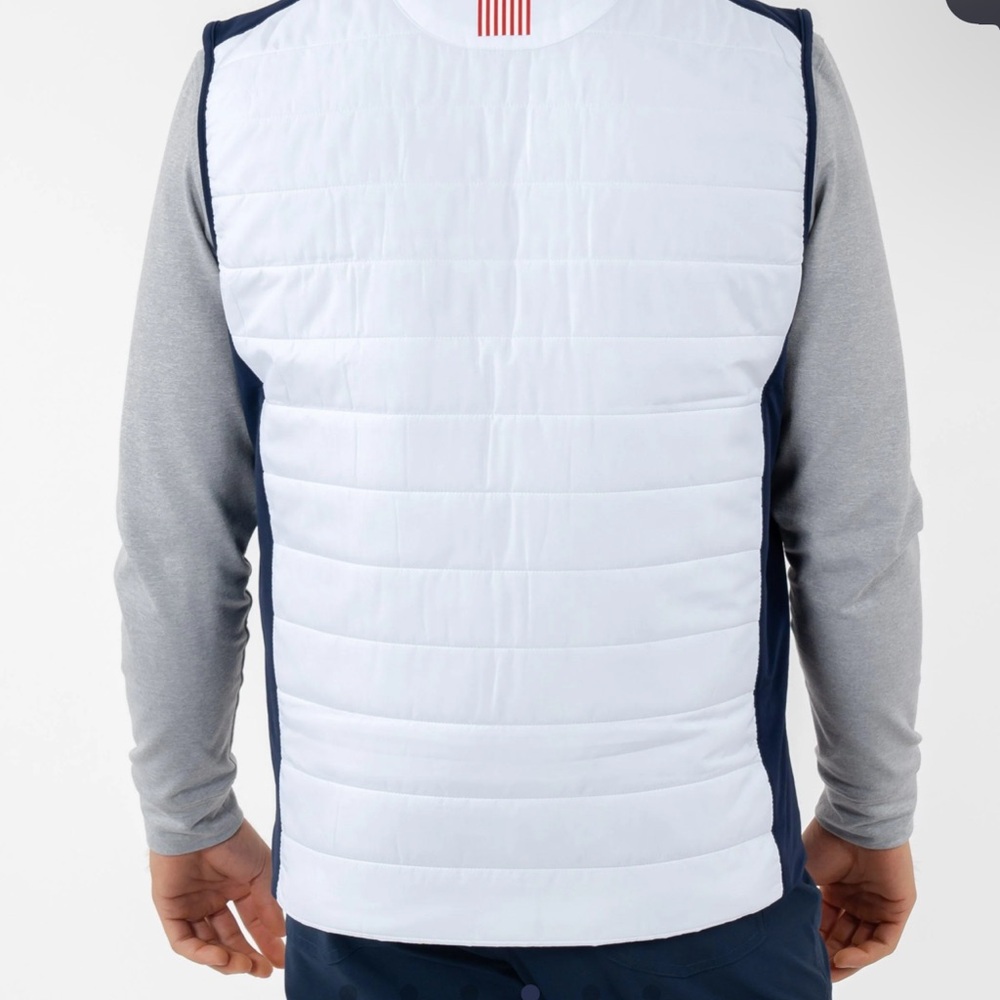 Rhoback Red, White, and Navy Men's Vest NWT - Picture 2 of 3